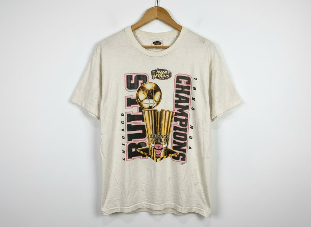 Vintage 1998 Chicago Bulls NBA Champions T-Shirt (Size L)