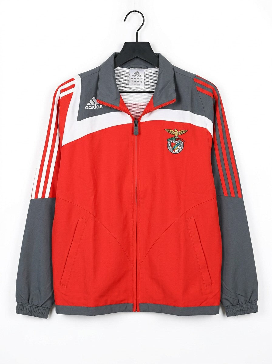 Vintage Adidas x SL Benfica Full Tracksuit Red Grey Football Soccer