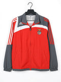 Vintage Adidas x SL Benfica Full Tracksuit Red Grey Football Soccer