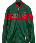 Vintage Adidas Milwaukee Bucks Full Zip Track Jacket Green/Red NBA