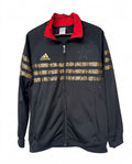 Vintage Adidas LA11 All-Star Track Jacket Black Gold Red Full Zip