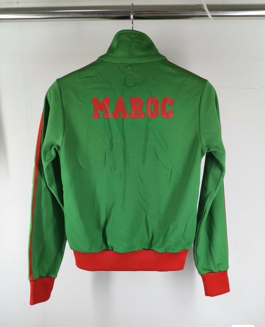 2004 Adidas Originals Morocco Track Jacket Green Red