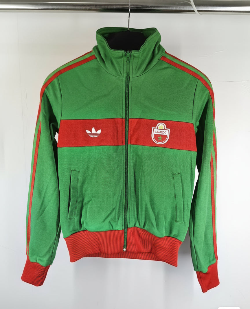 2004 Adidas Originals Morocco Track Jacket Green Red