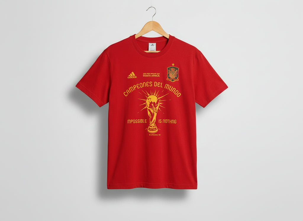 Vintage Adidas Spain 2010 World Cup Champions T-Shirt