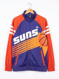 Adidas Phoenix Suns NBA Full Zip Track Jacket Blue Orange Basketball