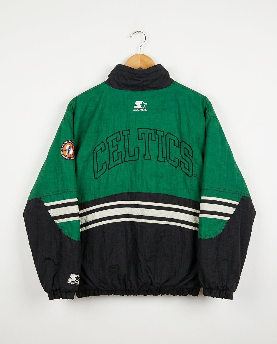 Vintage 90s Starter Boston Celtics NBA Pullover Jacket
