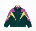 Vintage 90s Fila Team Italia Polartec Fleece Jacket Green Purple