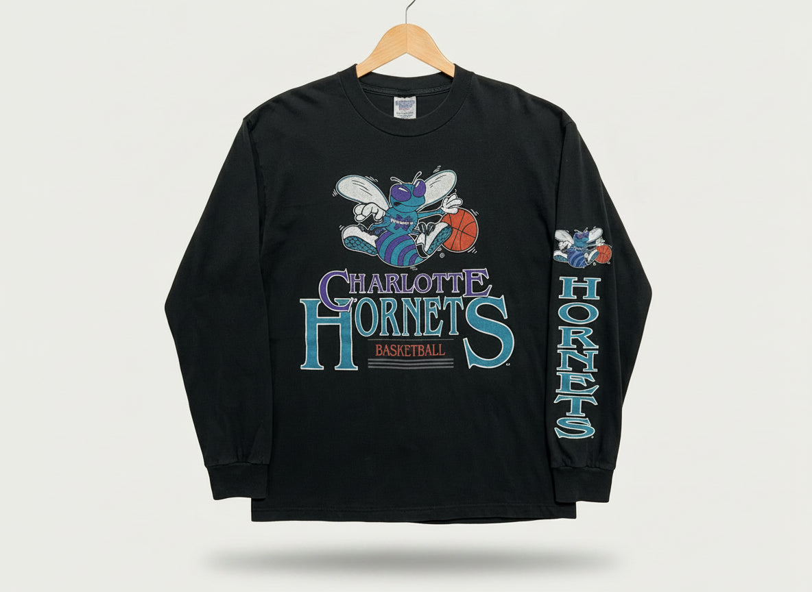 Vintage Charlotte Hornets Salem Long Sleeve Tee