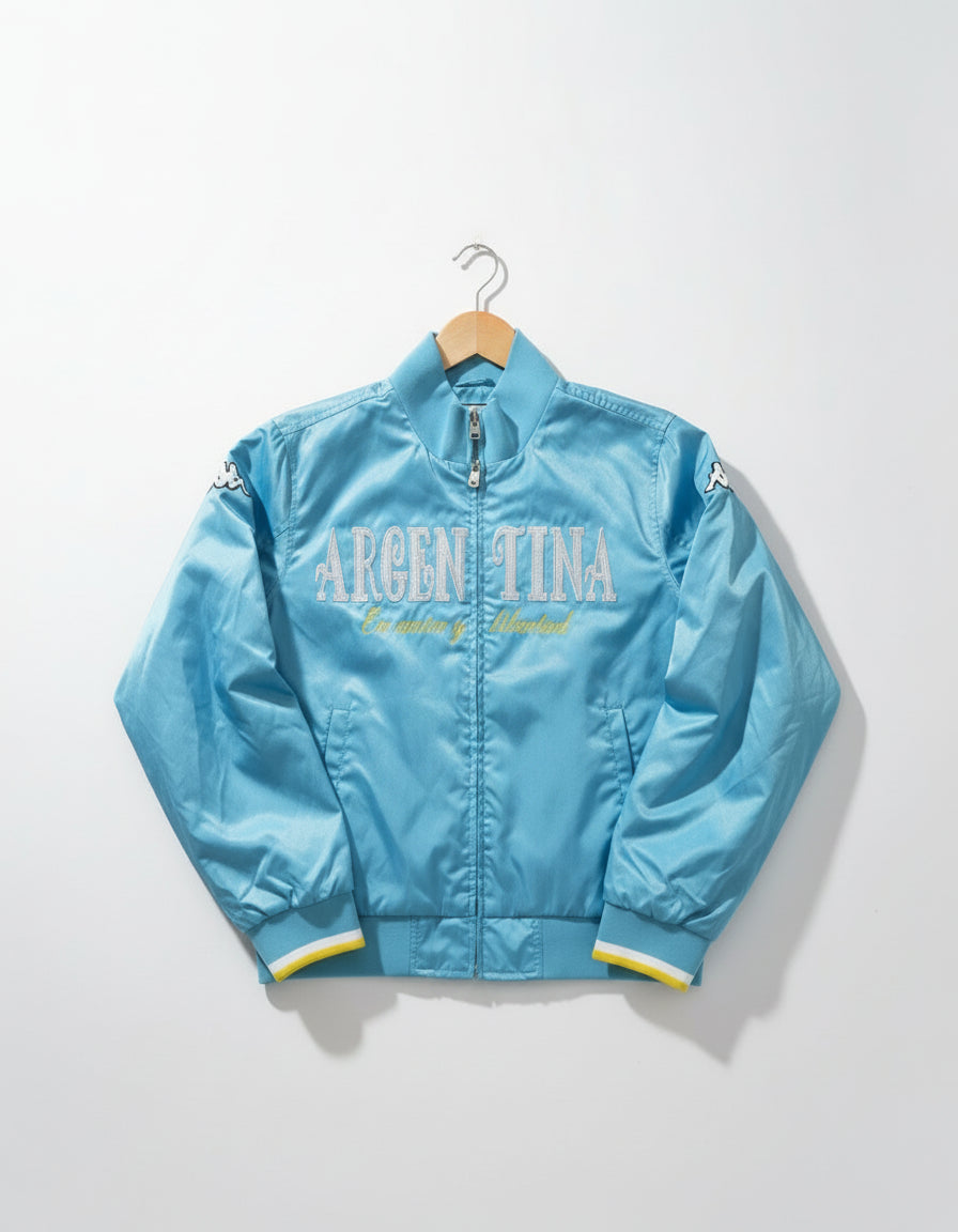 Vintage Kappa Argentina Satin Track Jacket Y2K