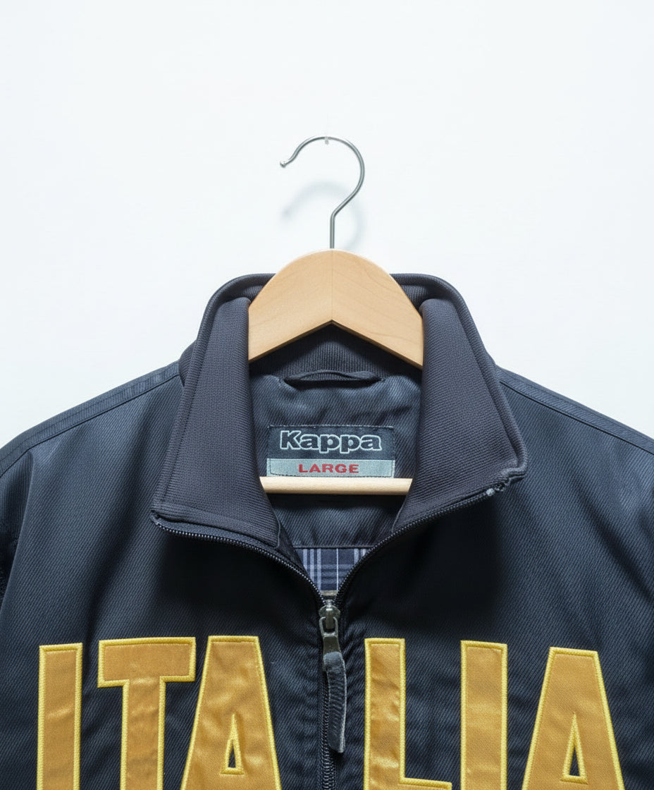 Vintage Kappa Italia Gold Embroidered Track Jacket Y2K