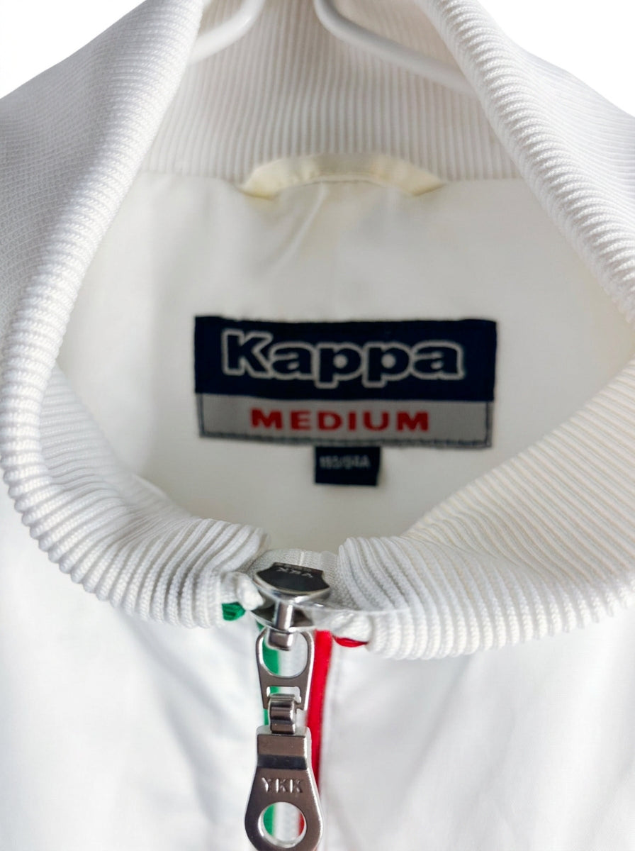 Vintage Kappa Italia Track Jacket White Full Zip Made in Italy