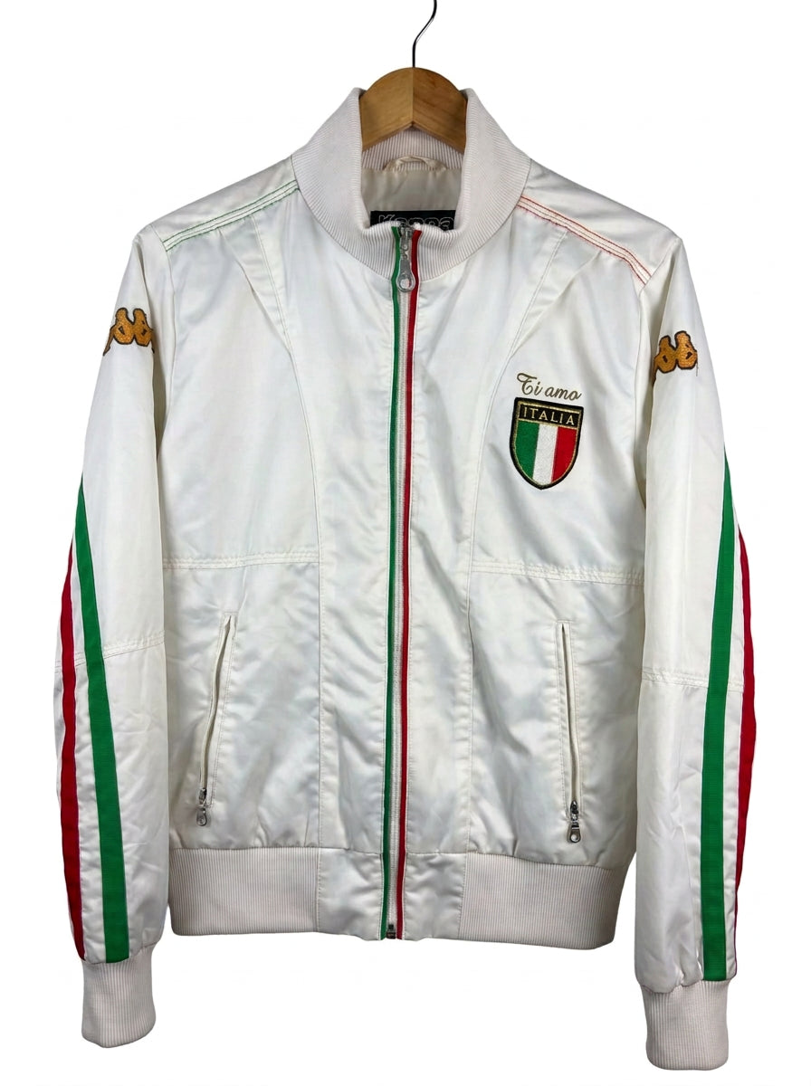 Vintage Kappa Italia Track Jacket White Full Zip Made in Italy
