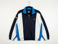 Vintage Lacoste Sport Colour Block Windbreaker Jacket Navy White Blue Full Zip