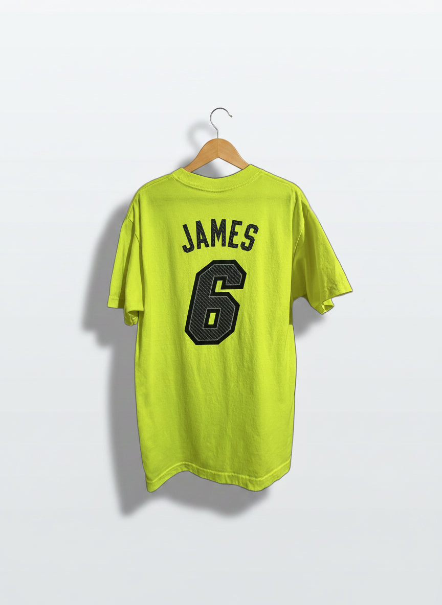 LeBron James Miami Heat #6 Neon Graphic T-Shirt