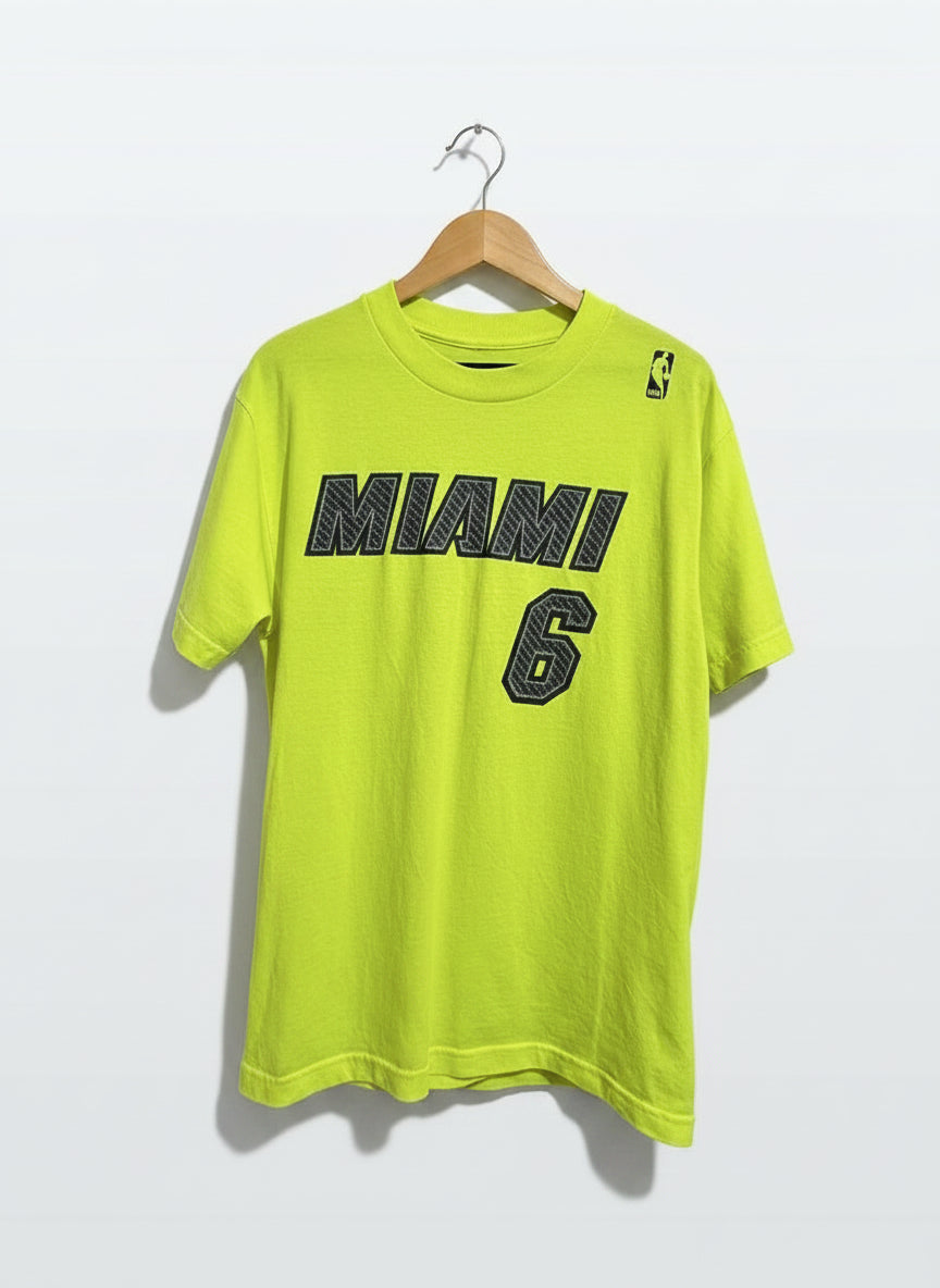 LeBron James Miami Heat #6 Neon Graphic T-Shirt