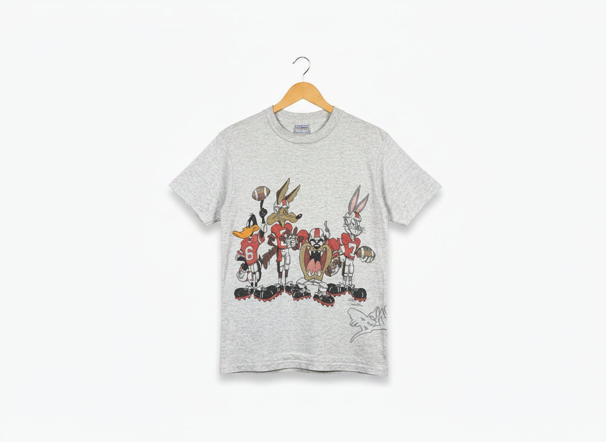 Vintage Looney Tunes Football Tee (Made in USA)