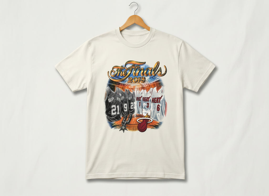 Vintage 2013 NBA Finals Spurs vs Heat Tee