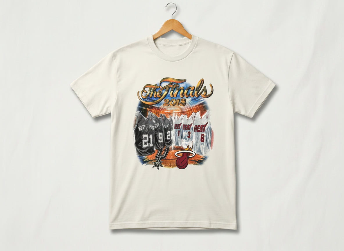 Vintage 2013 NBA Finals Spurs vs Heat Tee