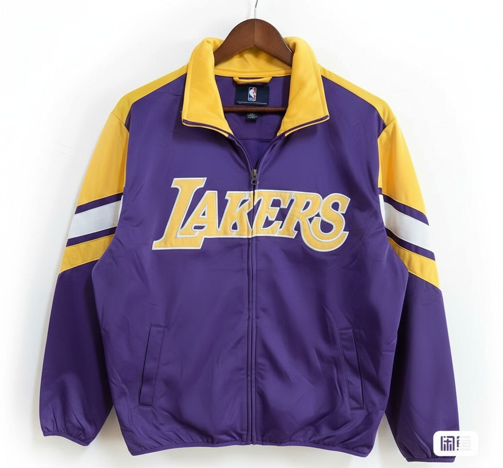 2008–2011 NBA Los Angeles Lakers Full Zip Track Jacket Purple/Gold