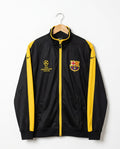 Vintage Nike FC Barcelona UEFA Champions League Track Jacket Black Yellow