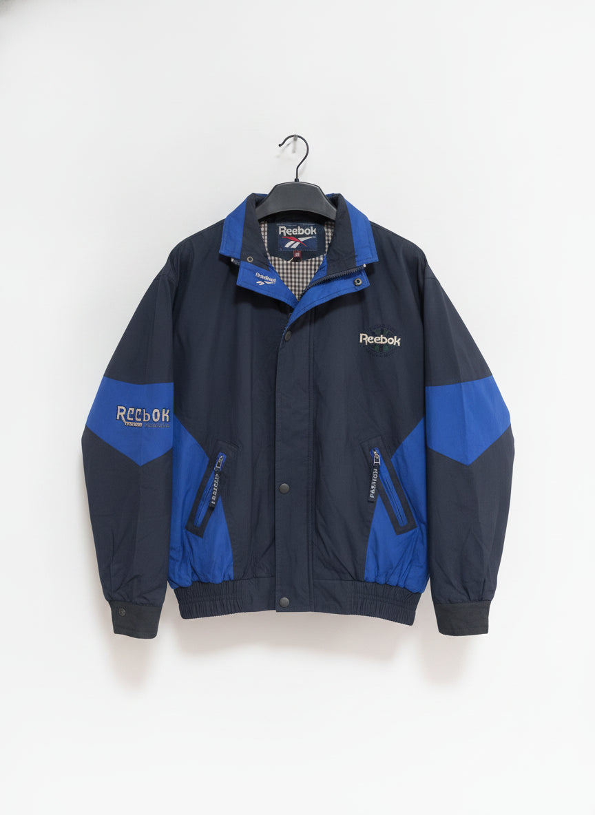 Vintage Reebok Colour Block Jacket 90s Embroidered Logo