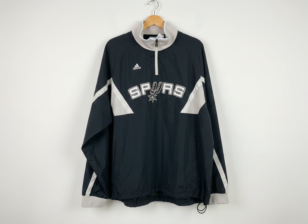 Adidas San Antonio Spurs 1/4 Zip Windbreaker Jacket (2008-2011) (Size L)
