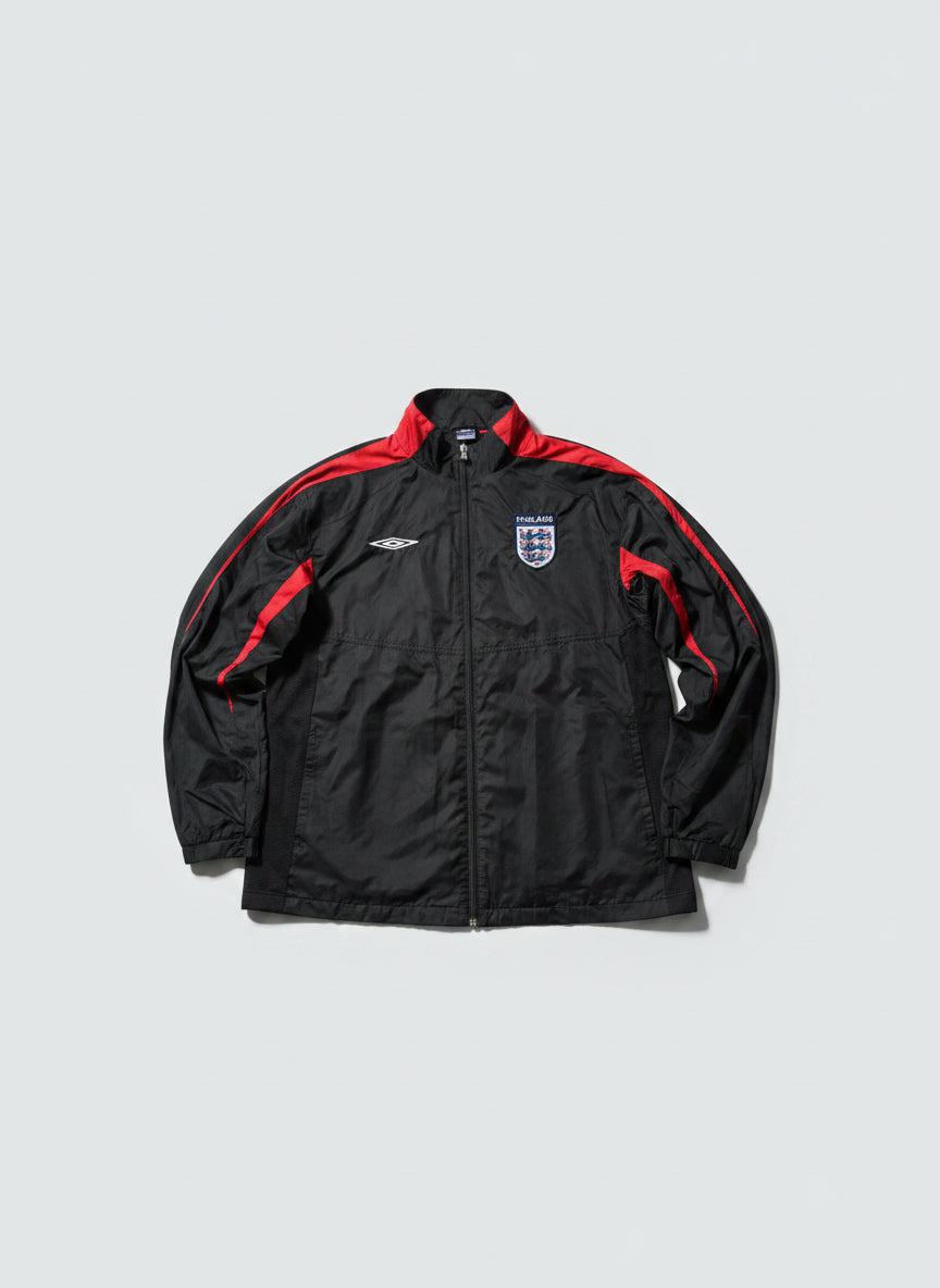 Vintage Umbro England 2002–04 Track Jacket Black/Red