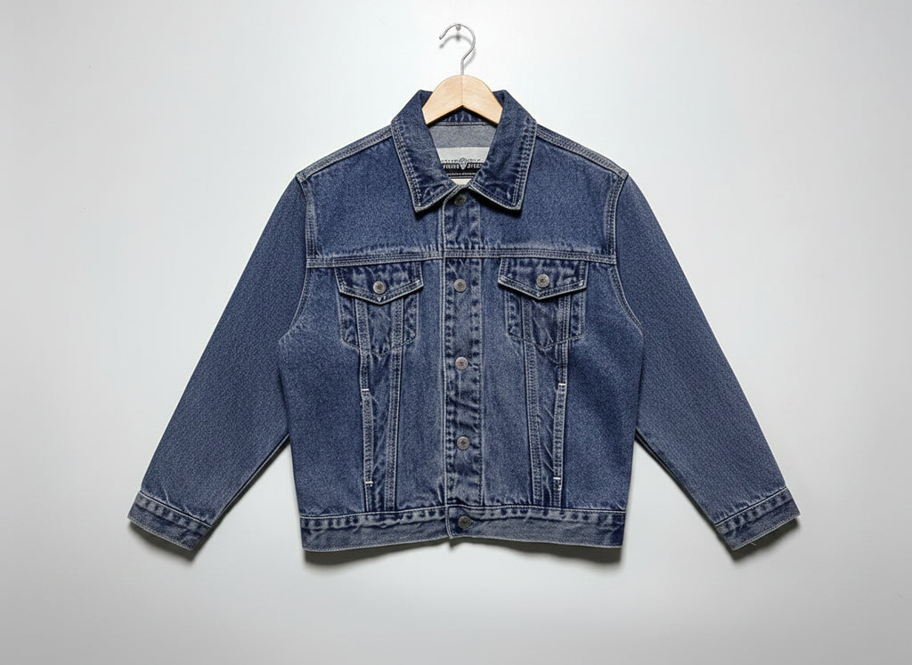1997 Warner Bros Looney Tunes Embroidered Denim Jacket
