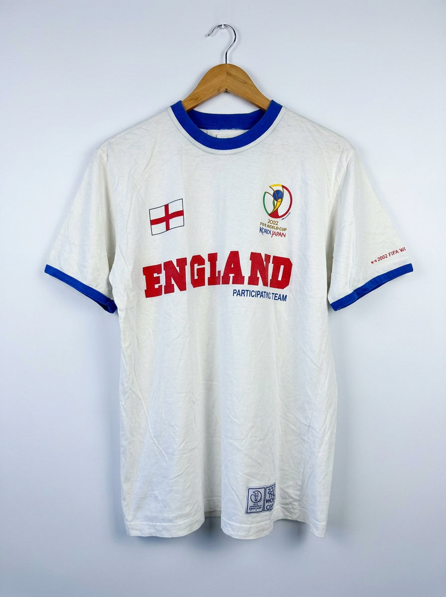Official 2002 FIFA World Cup Korea Japan England Participant Team T-Shirt