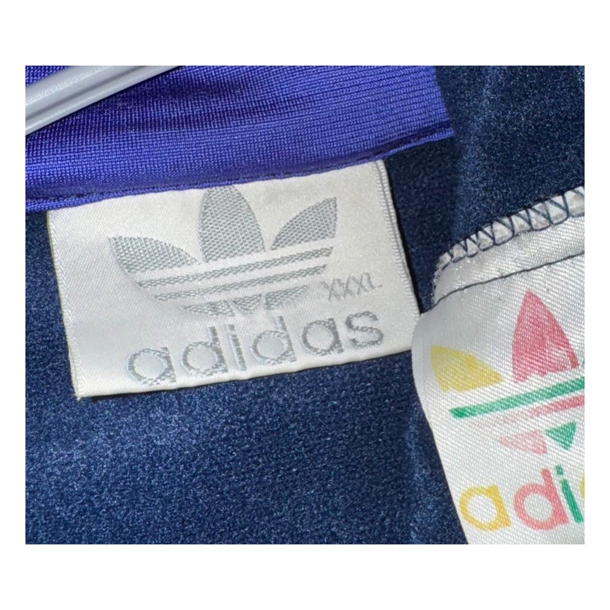 Vintage Adidas Originals 90s Firebird Tracksuit Set Navy Purple White