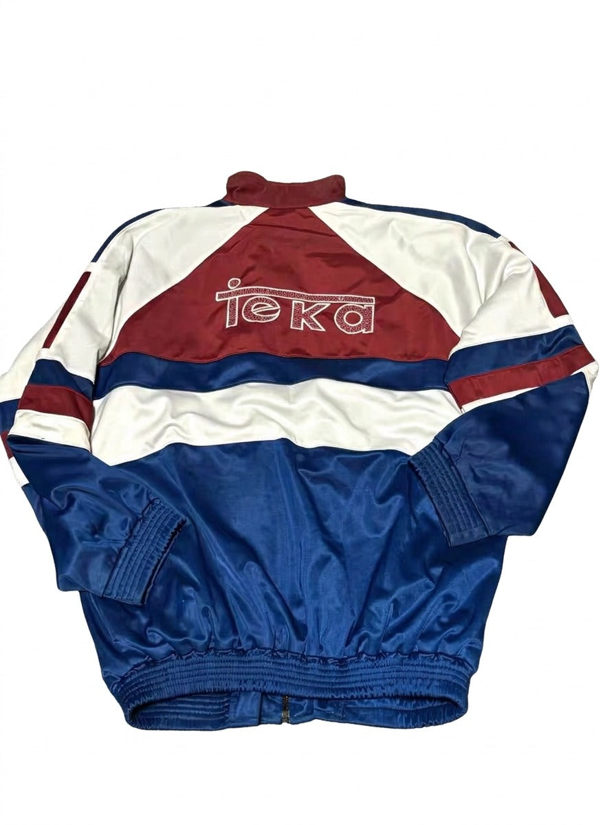 Vintage 1996–1998 Adidas Real Madrid TEKA Track Jacket White Navy Burgundy