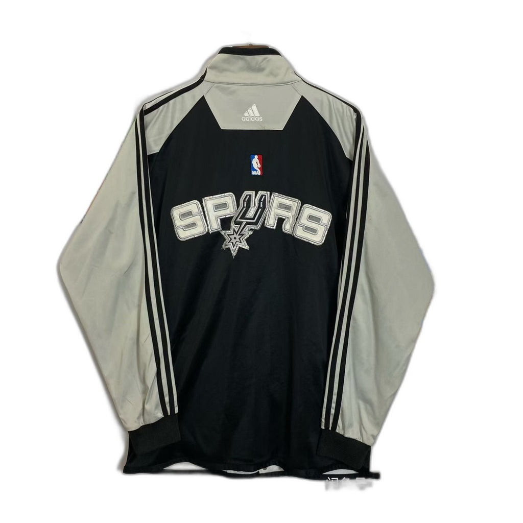 Vintage Adidas San Antonio Spurs NBA Track Jacket White Black