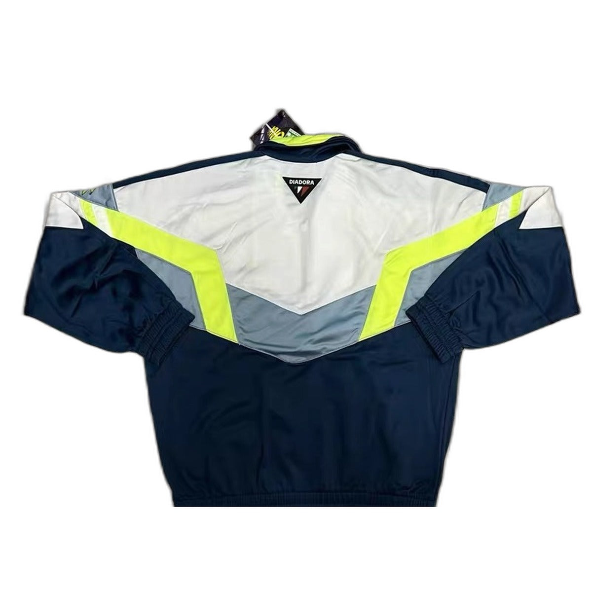 Vintage Diadora 90s Tracksuit Set Deadstock Navy Grey Neon