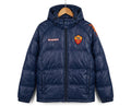 Vintage Kappa AS Roma Hooded Puffer Jacket 2000s Navy
