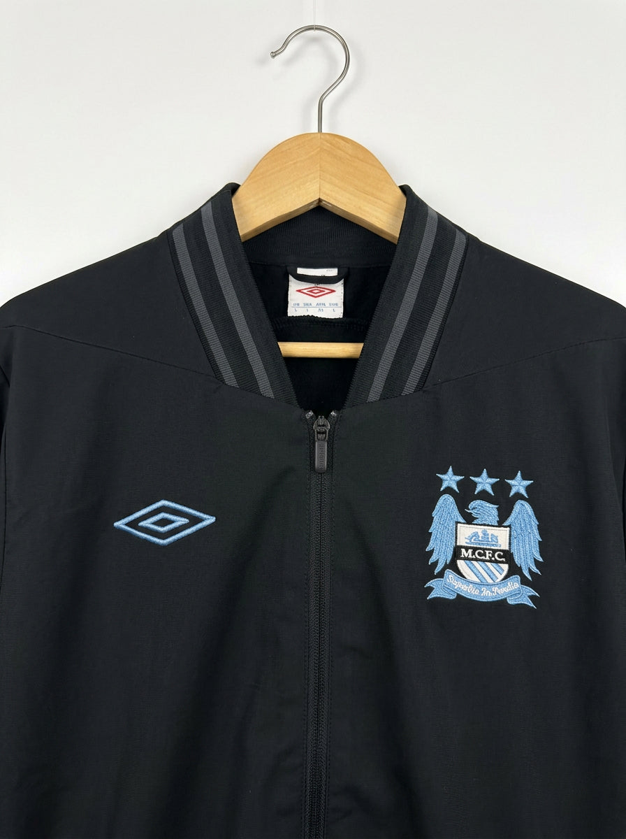 Vintage 2012–2014 Umbro Manchester City Track Jacket Black